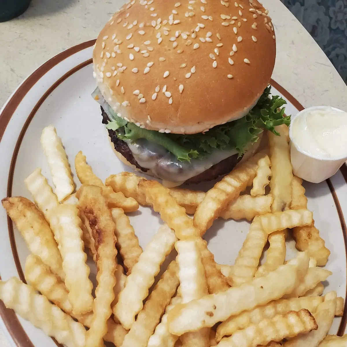 Burger and Fries