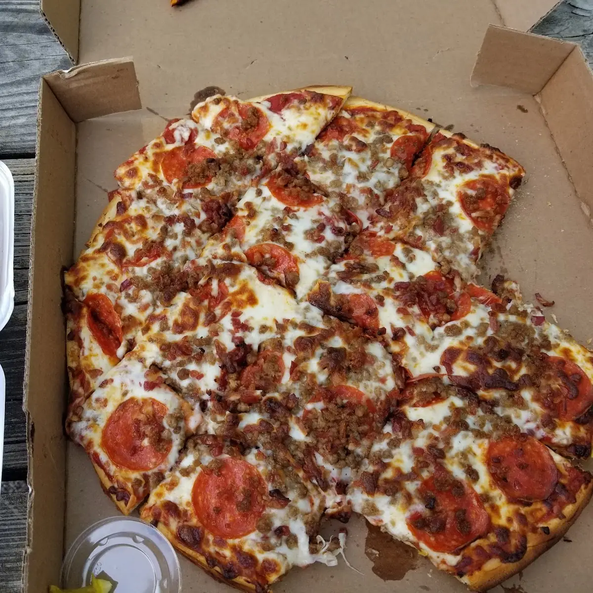 Pepperoni and Beef Pizza