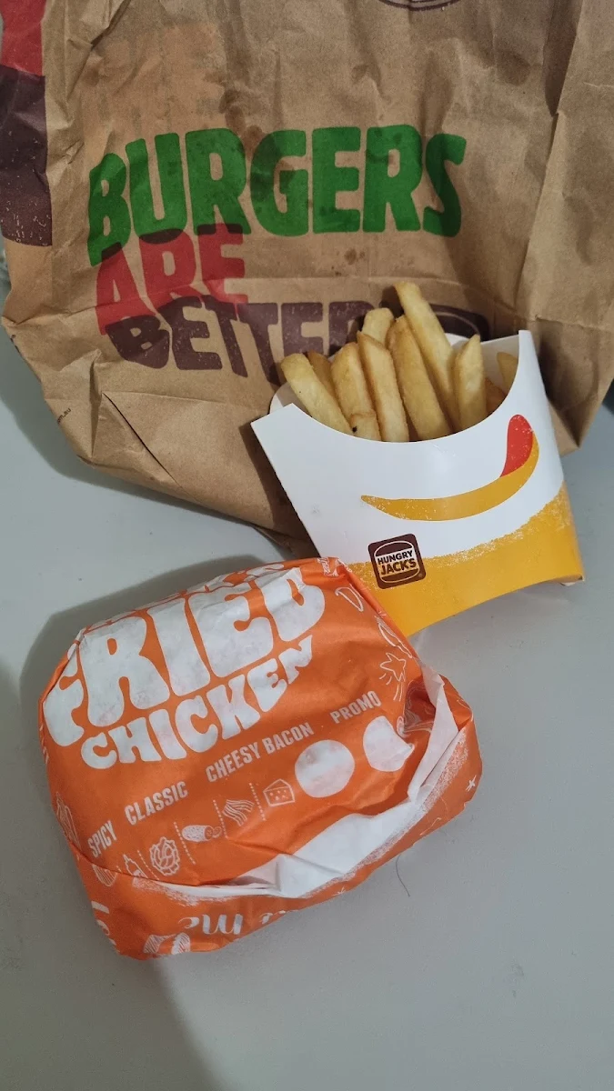 Chips and Burger, Hungry Jack's Burgers Southport