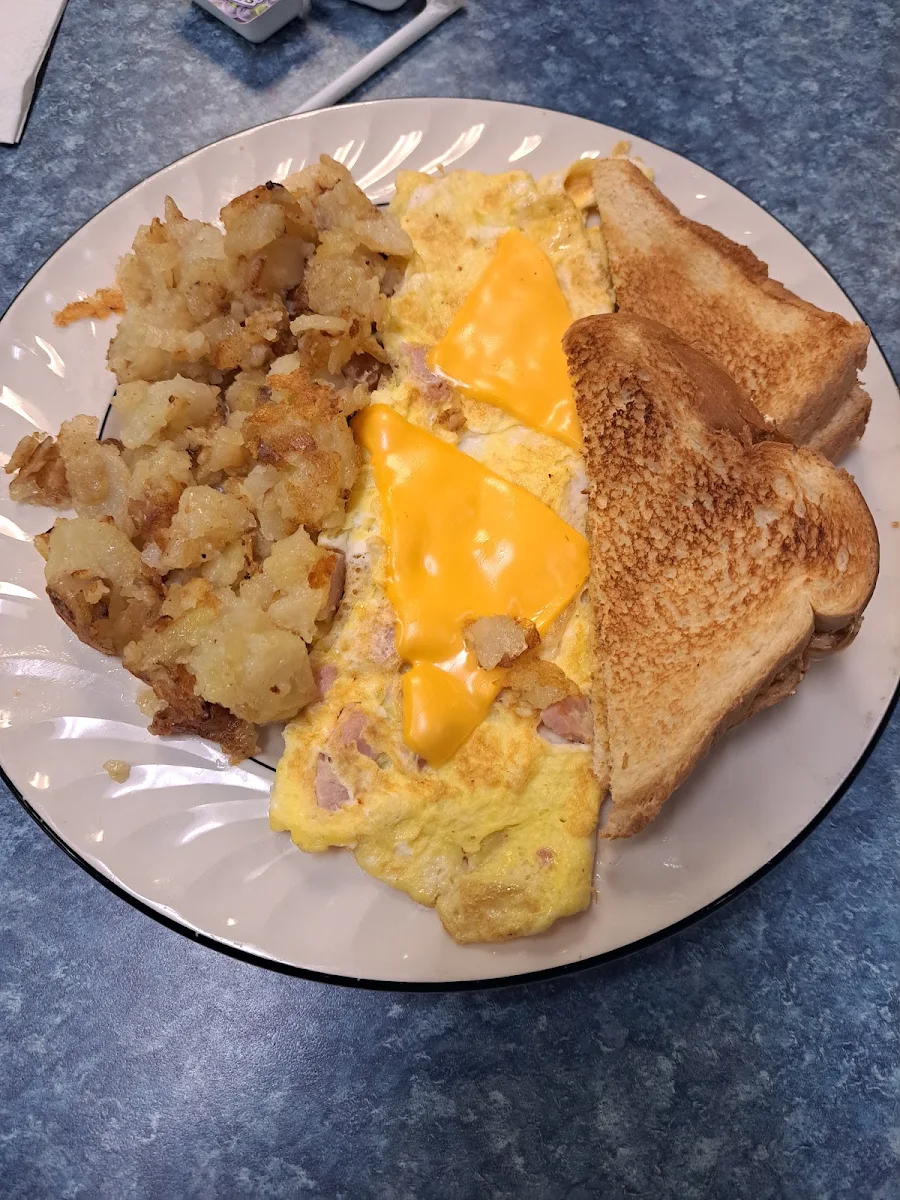 2 Eggs Home Fries and Toast