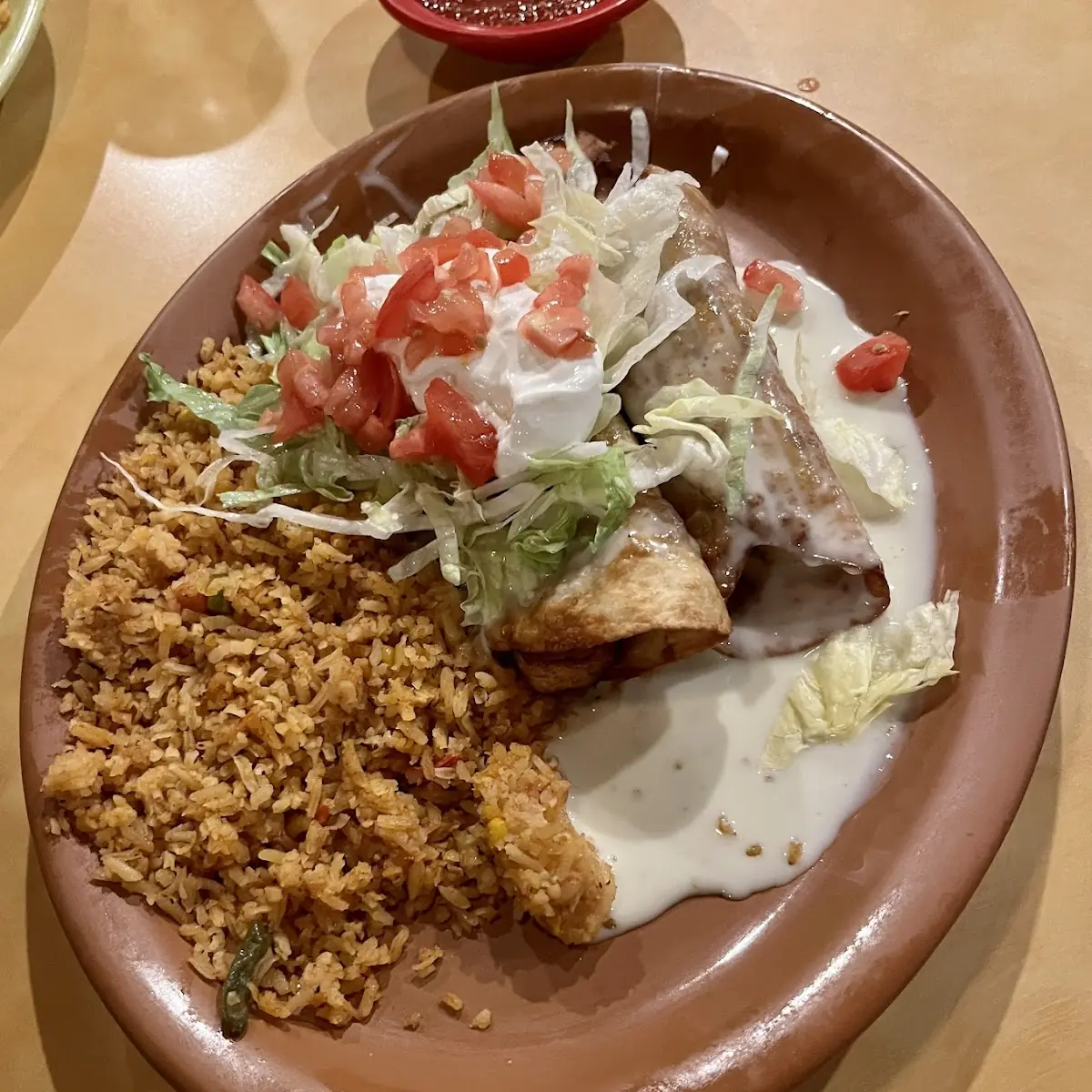 Beef Enchilada Plus Chicken Tamale Combination