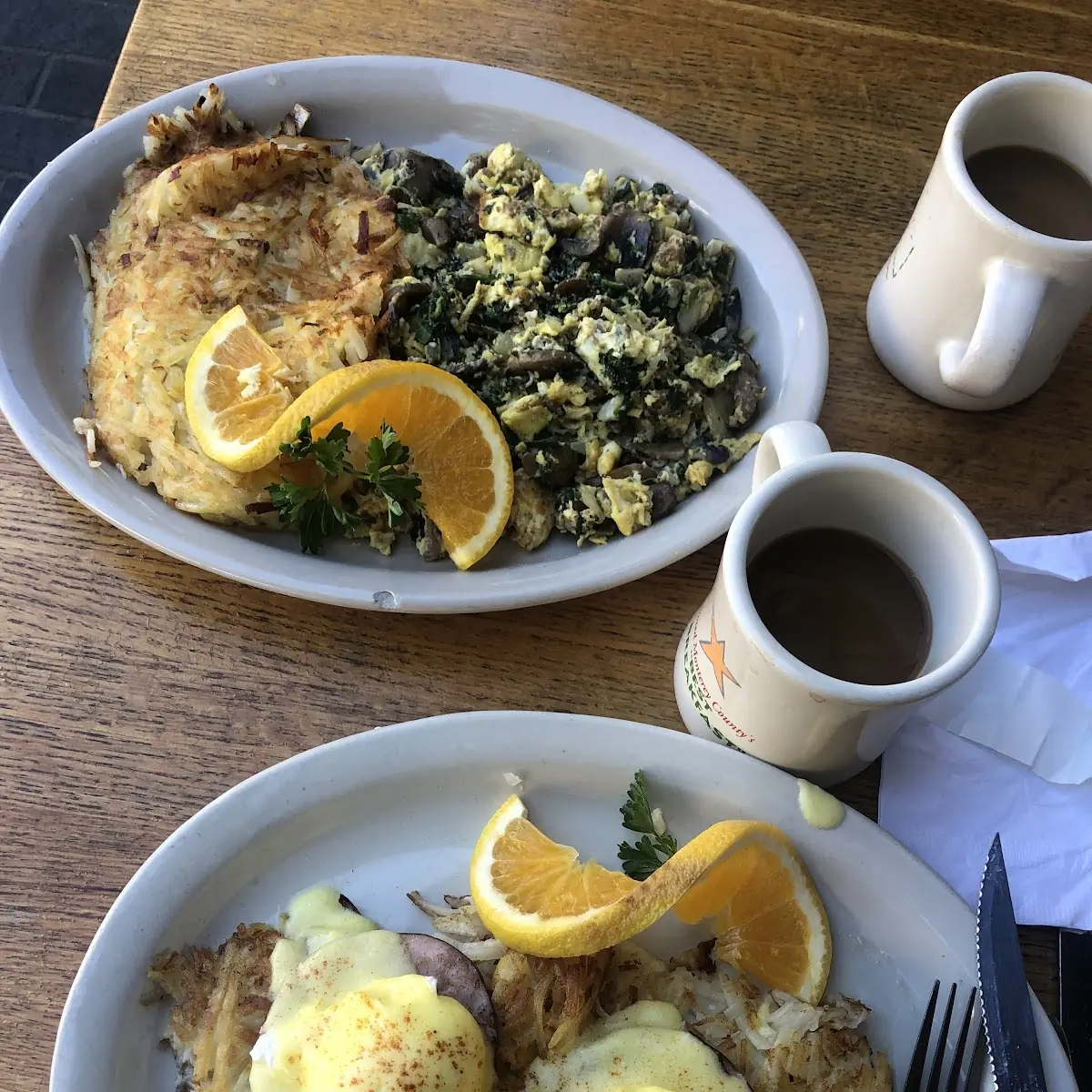 Eggs Benedict on Hash Browns