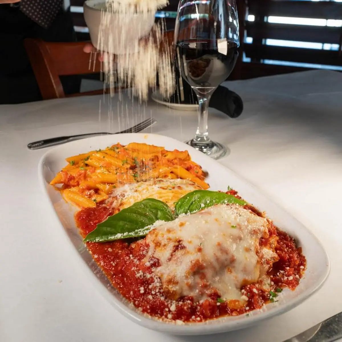 Pollo or Veal Parmigiana