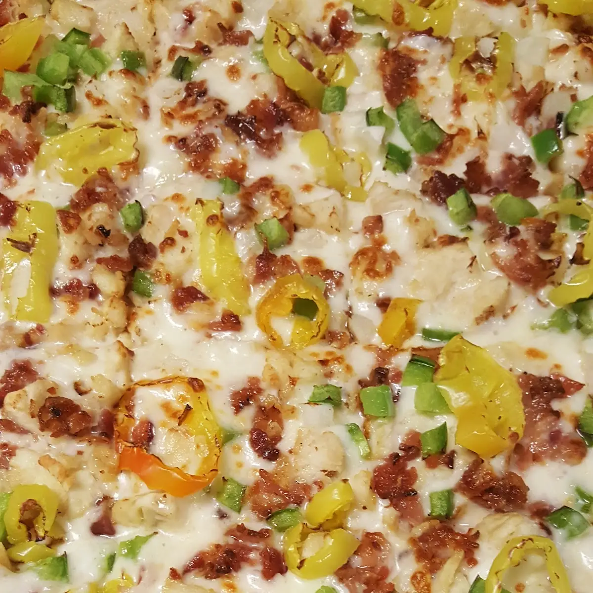 Chicken Bacon Ranch Pizza
