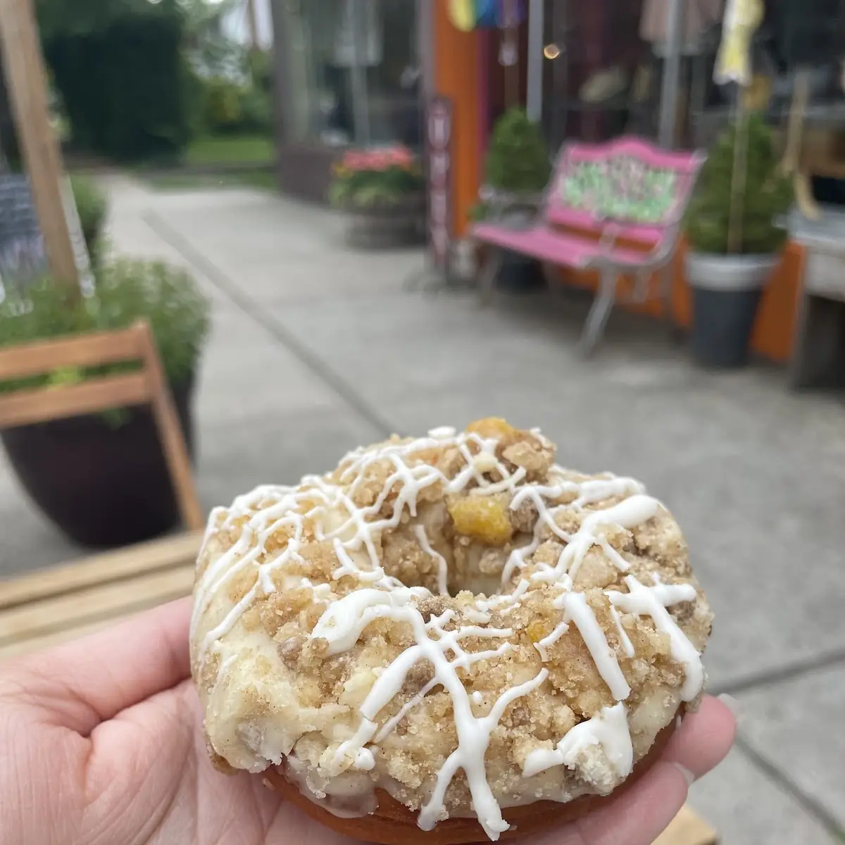 Peach Cobbler Donut