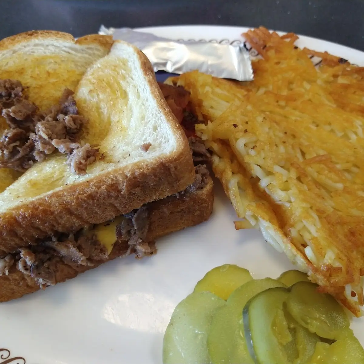 Texas Bacon Cheese Steak Plate