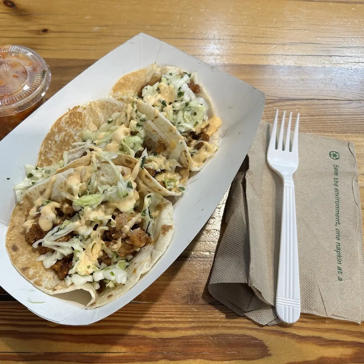 Korean Fried Chicken Tacos