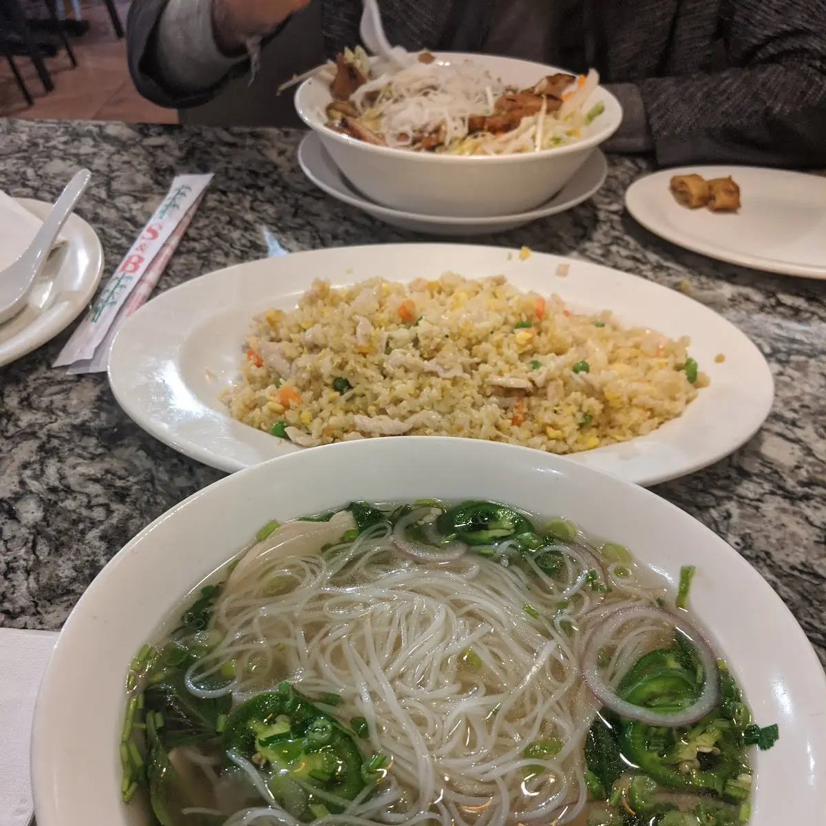 Pho GA and Chicken Fried Rice