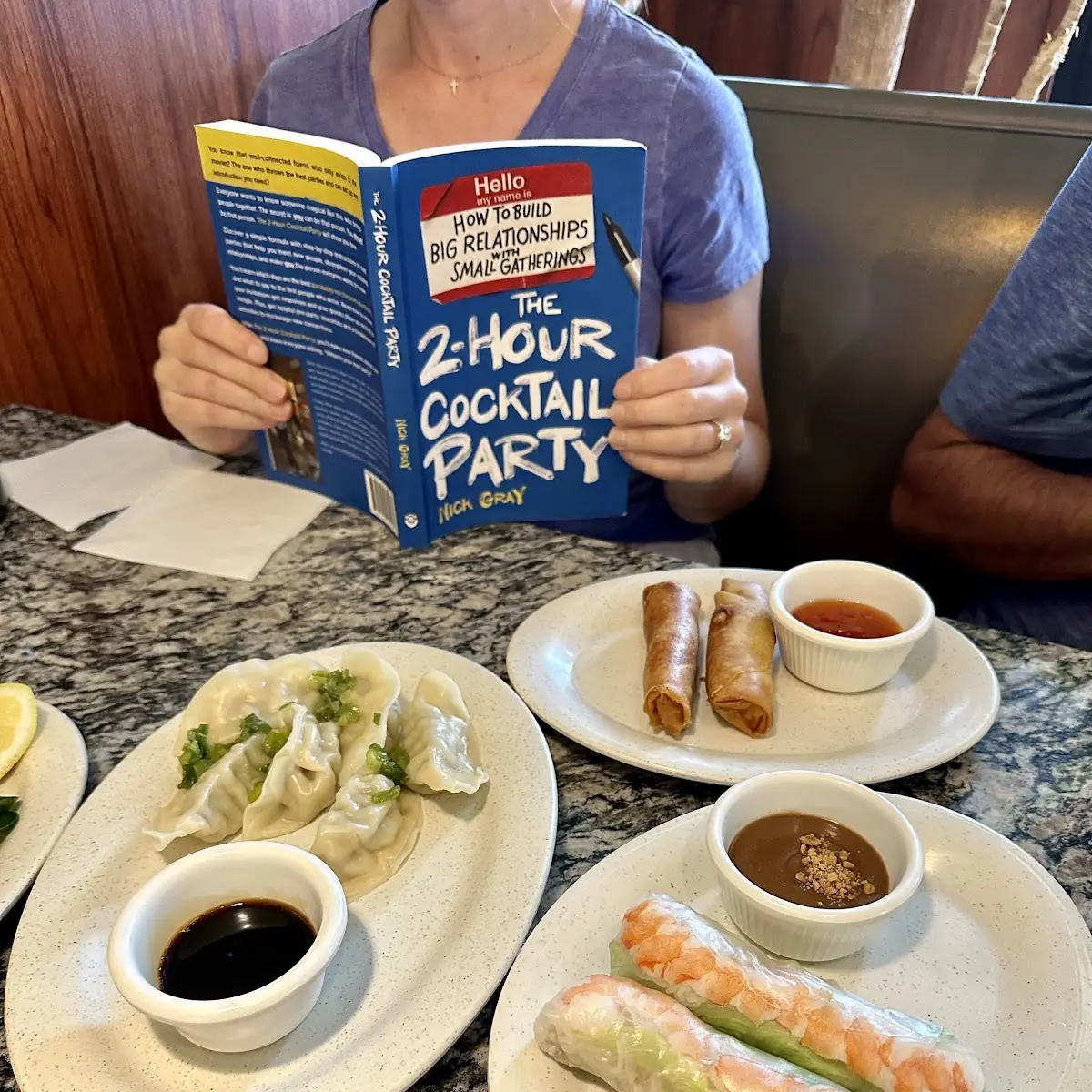 Steamed Dumplings and Spring Rolls