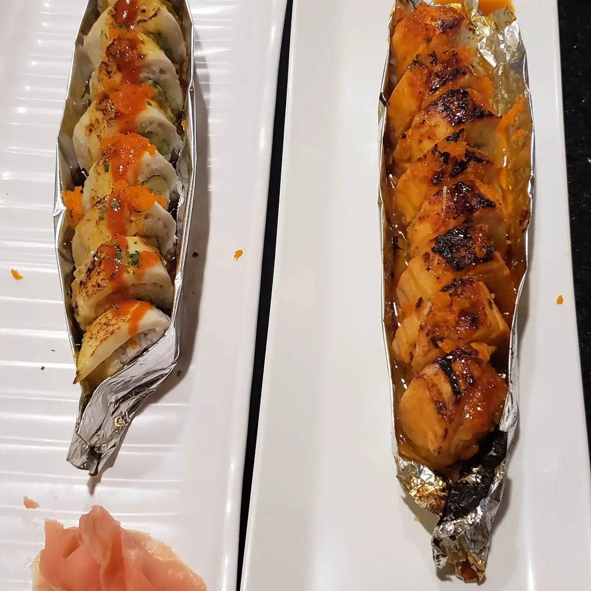 Spicy Salmon Roll Fire