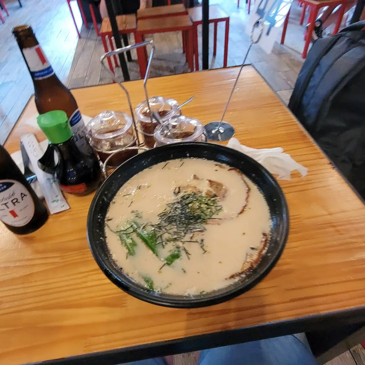 Creamy Garlic Broth with Pork Belly