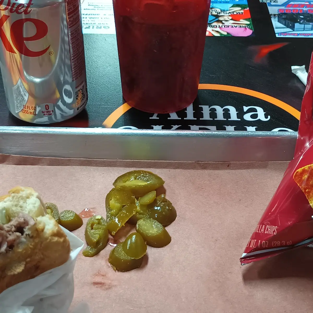 Brisket Sandwich Combo w Jalapenos