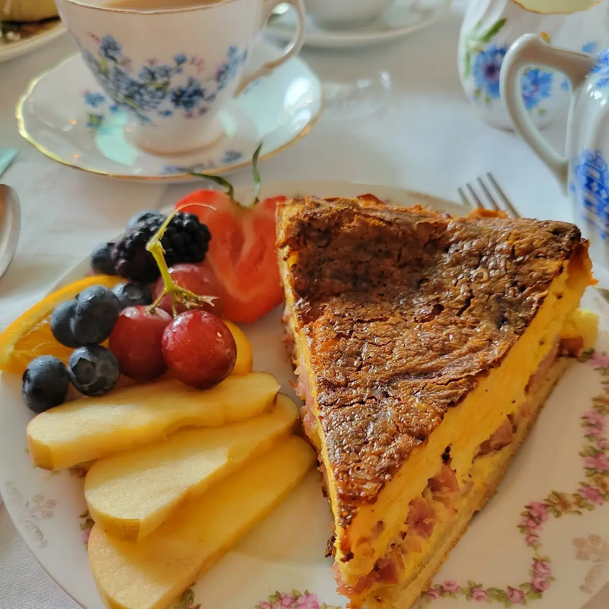 Ham & Three Cheese Quiche