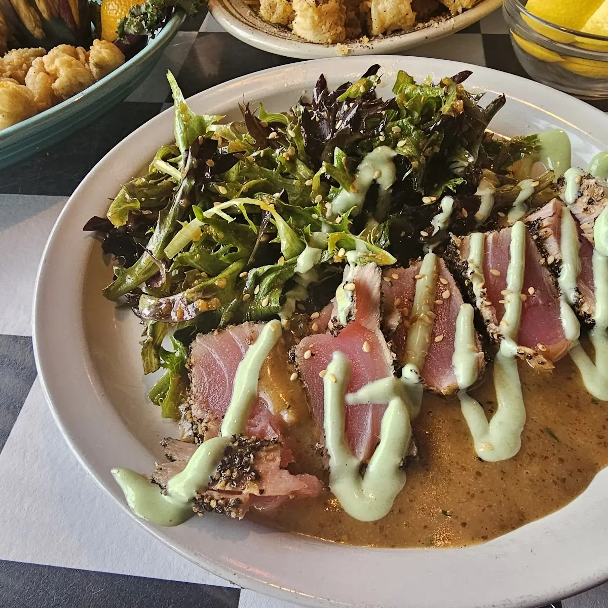 Pan-Seared Peppercorn Tuna