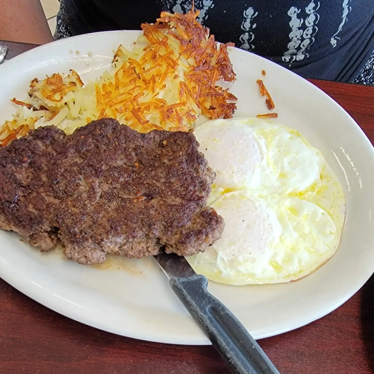 Hamburger Patty Breakfast