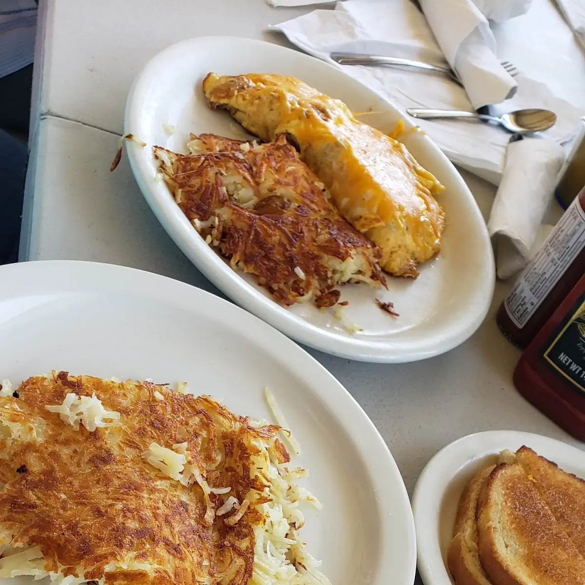 Hash Browns and Toast