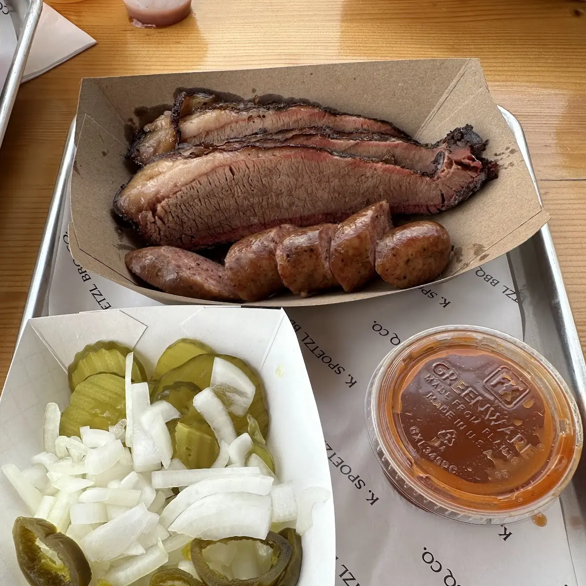 Brisket and Sausage