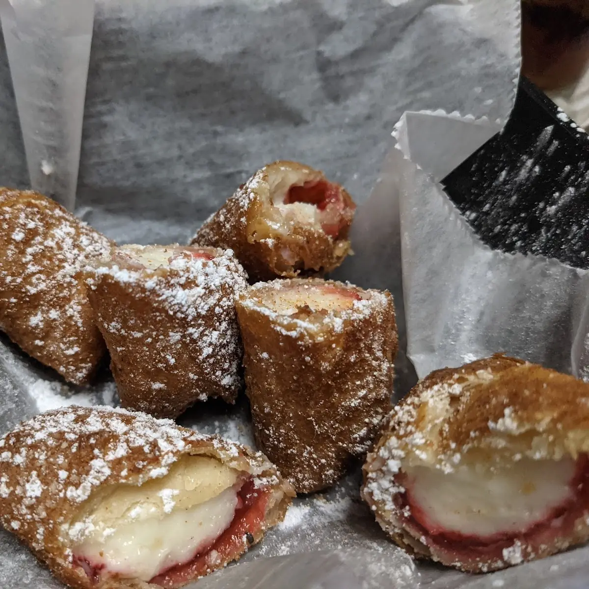 Raspberry Cheesecake Chimichanga