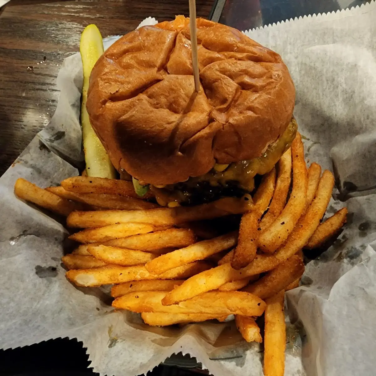 Western Burger and Fries