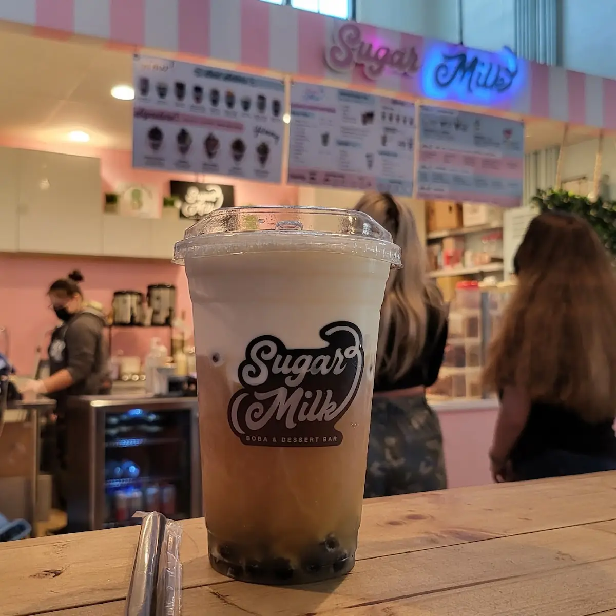 Jasmine Milk Tea Cheese Foam with Bubbles
