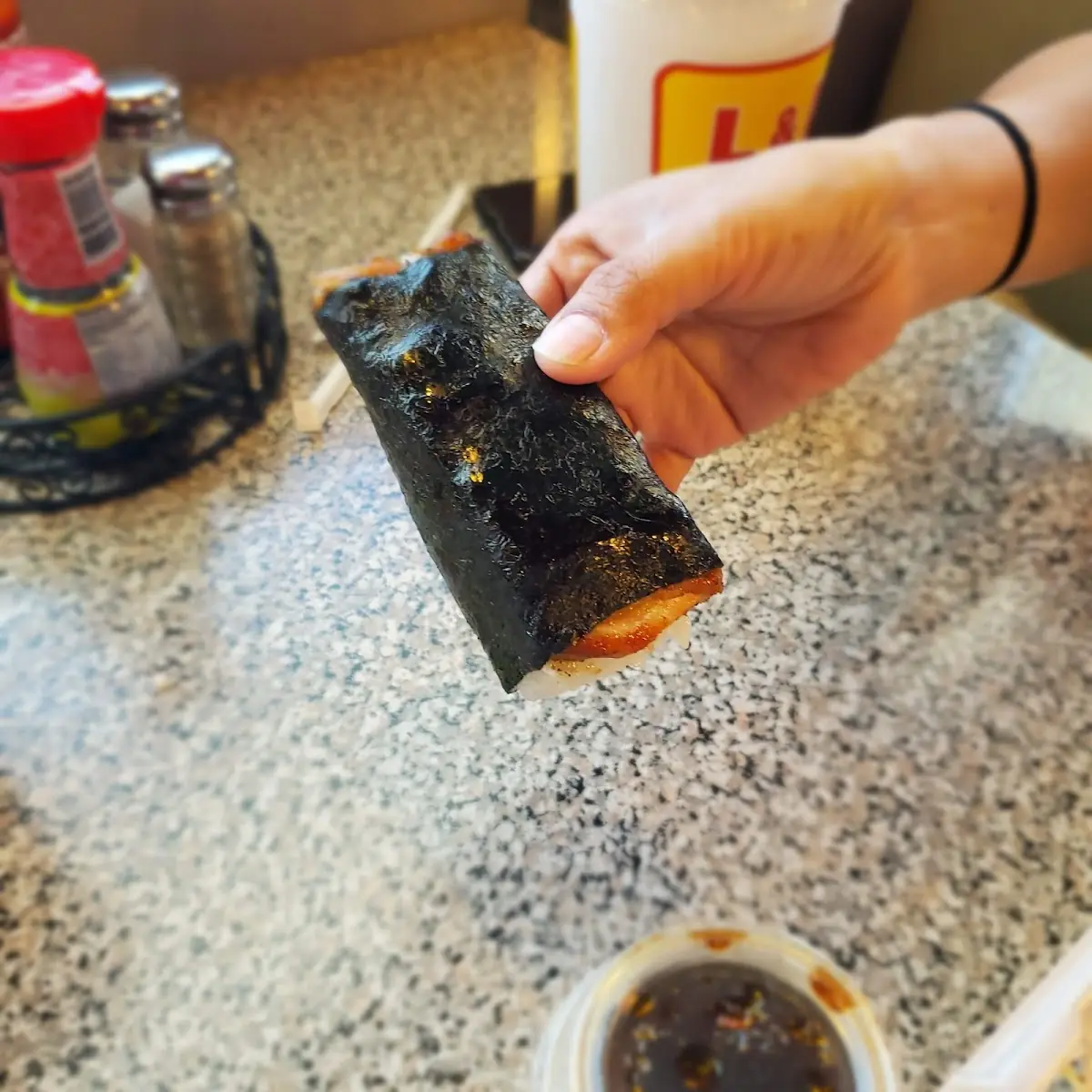 Spam Musubi 1