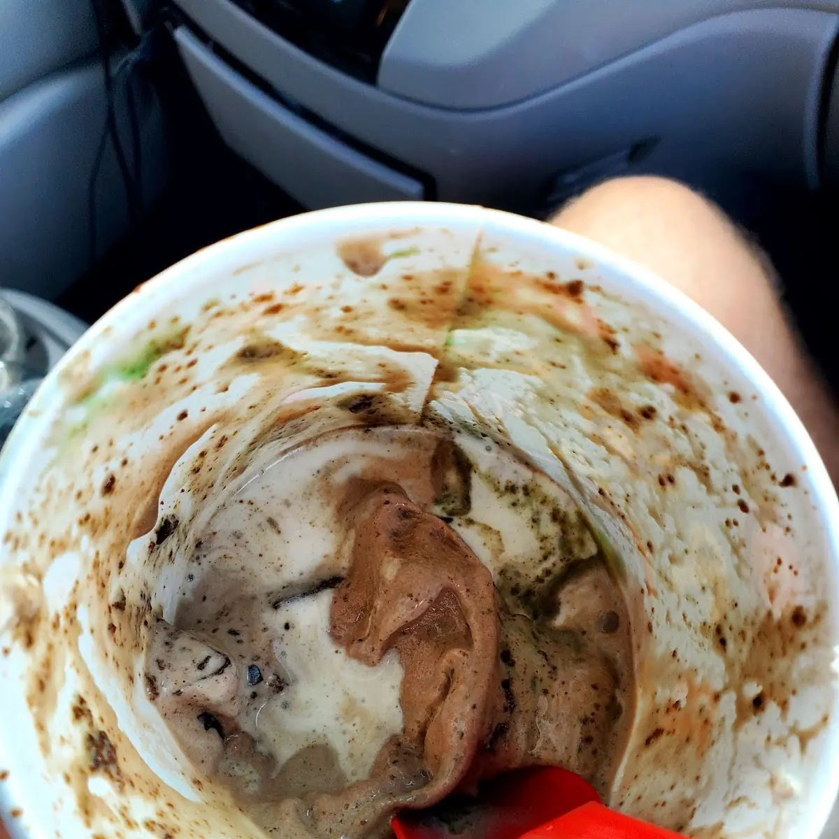 Thin Mint Blizzard not Mixed Asked for Chocolate not Vanilla