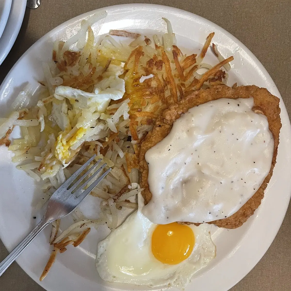 Chicken Fried Steak and Eggs