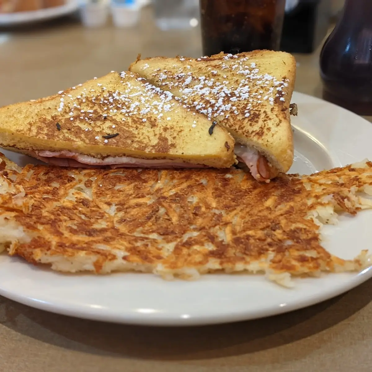Monte Cristo with Hash Browns