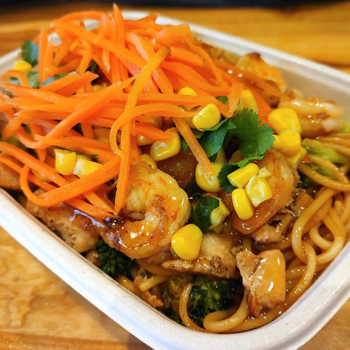 Hibachi Teriyaki Chicken & Shrimp Bowl