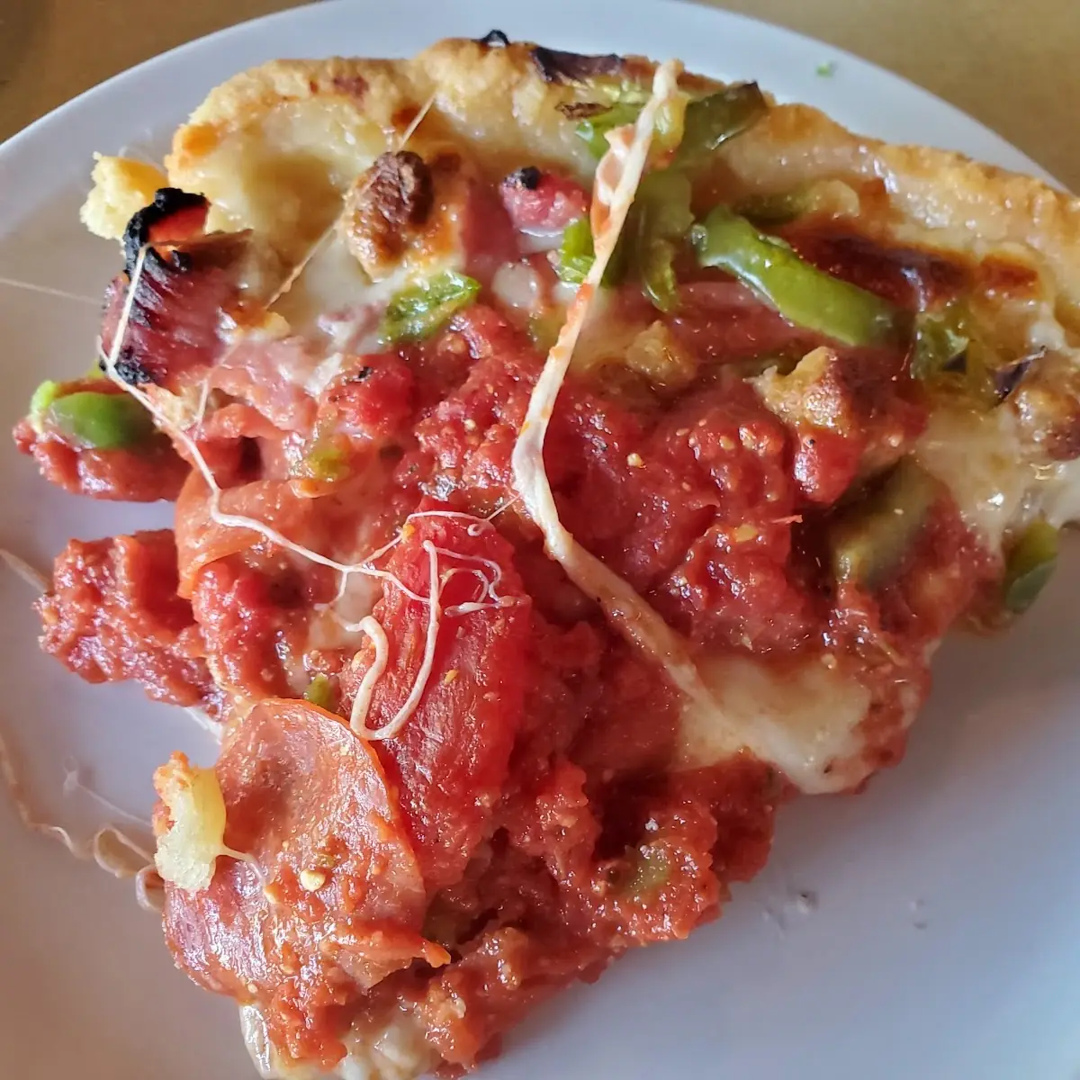 Deep Dish Pepperoni Pizza
