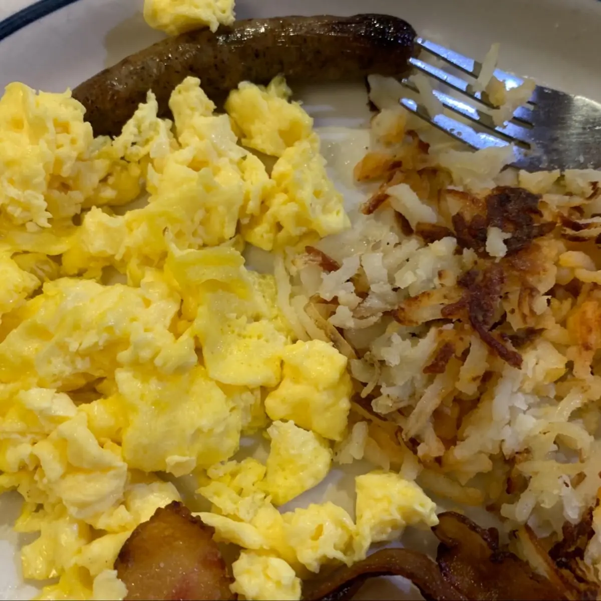 Scrambled Eggs and Hash Browns