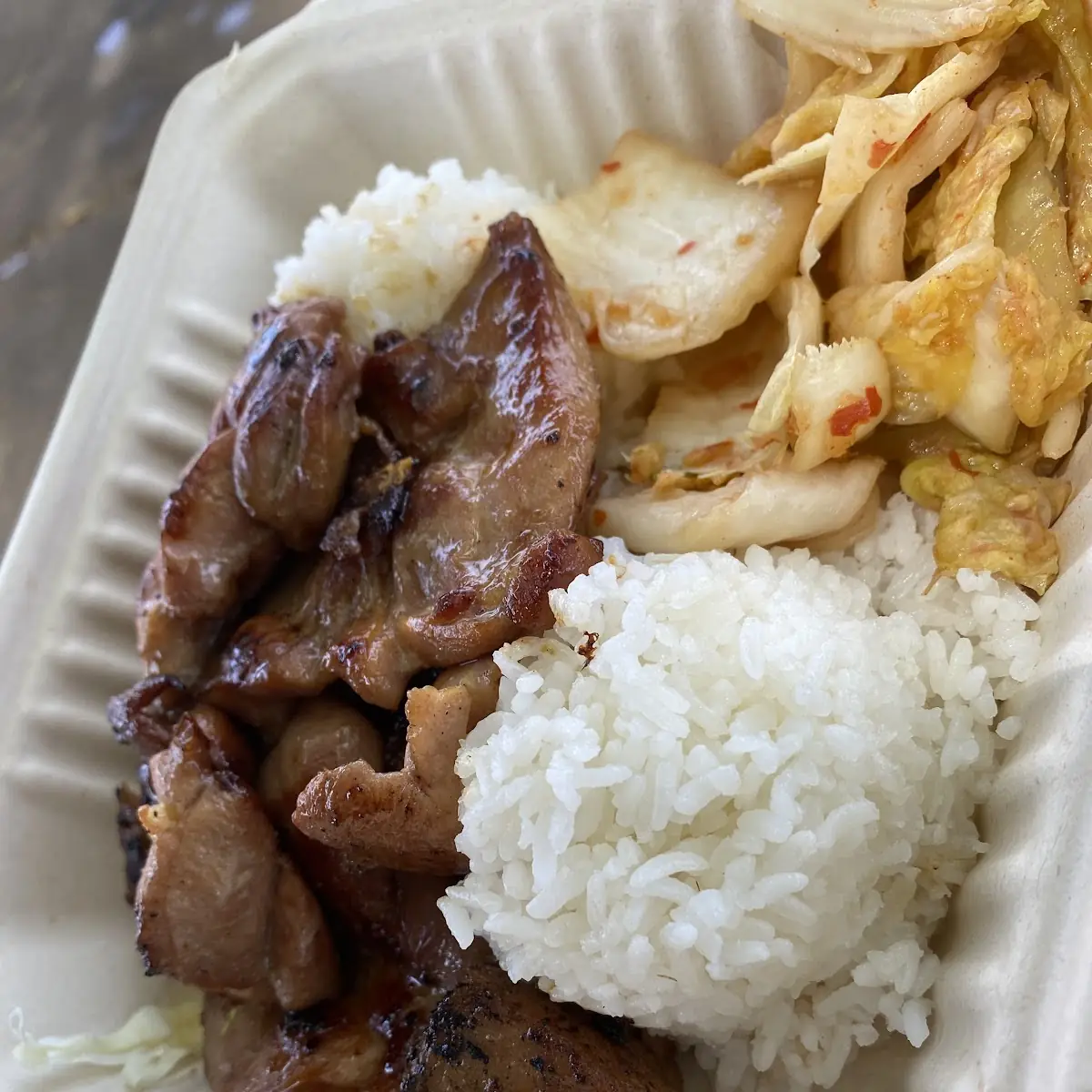 BBQ Chicken with Kimchee