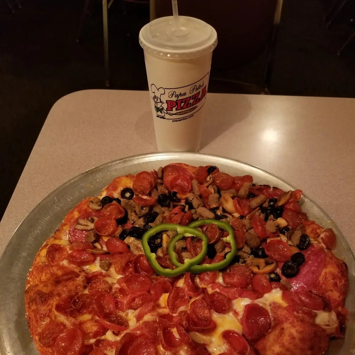 1 2 Pepperoni and Combination Pizza