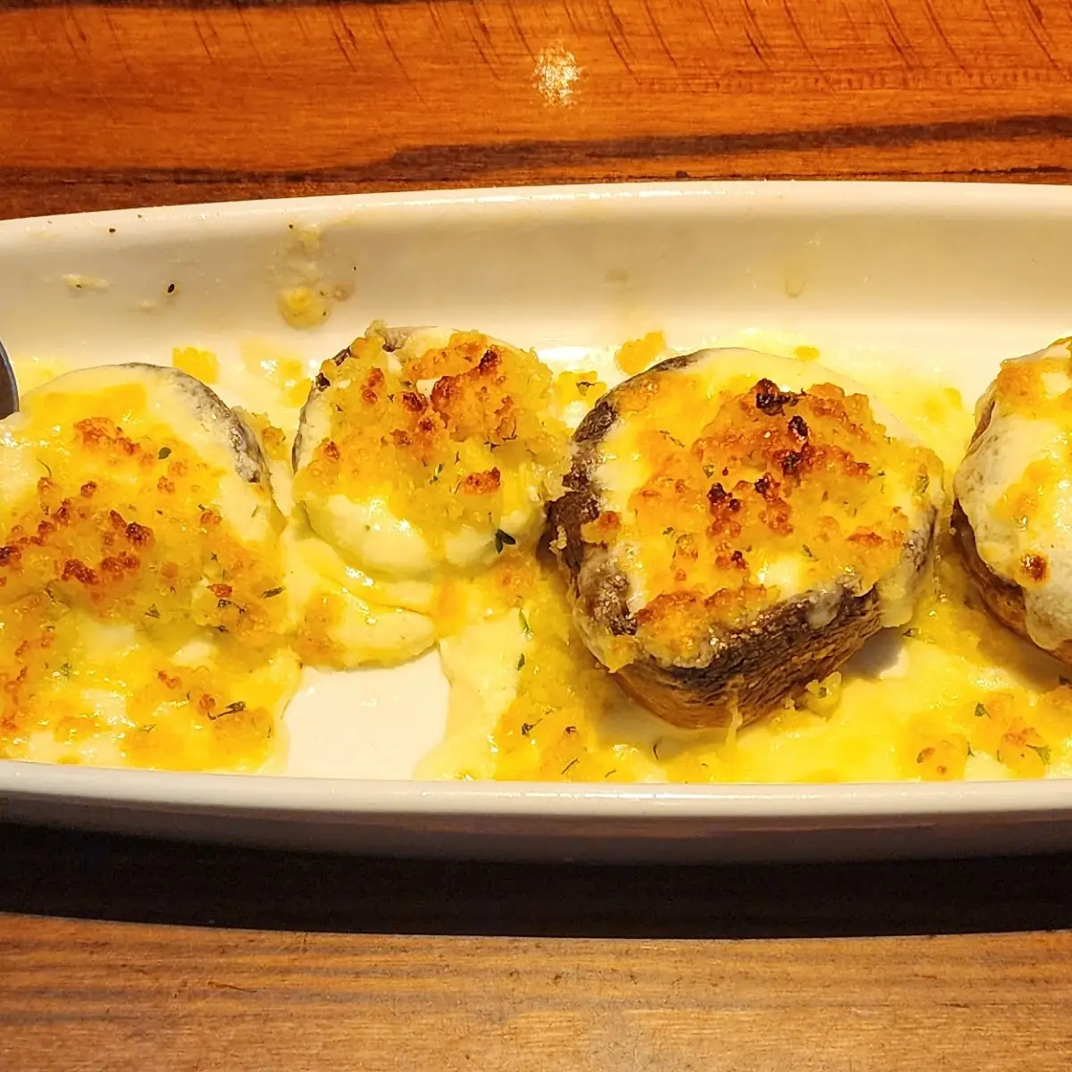 White Cheddar Stuffed Mushrooms