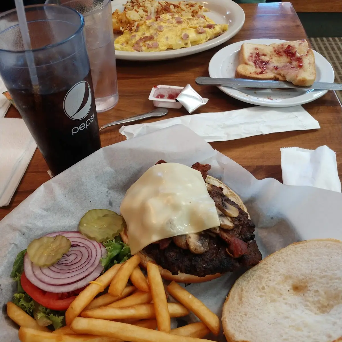 Mushroom Swiss Burger
