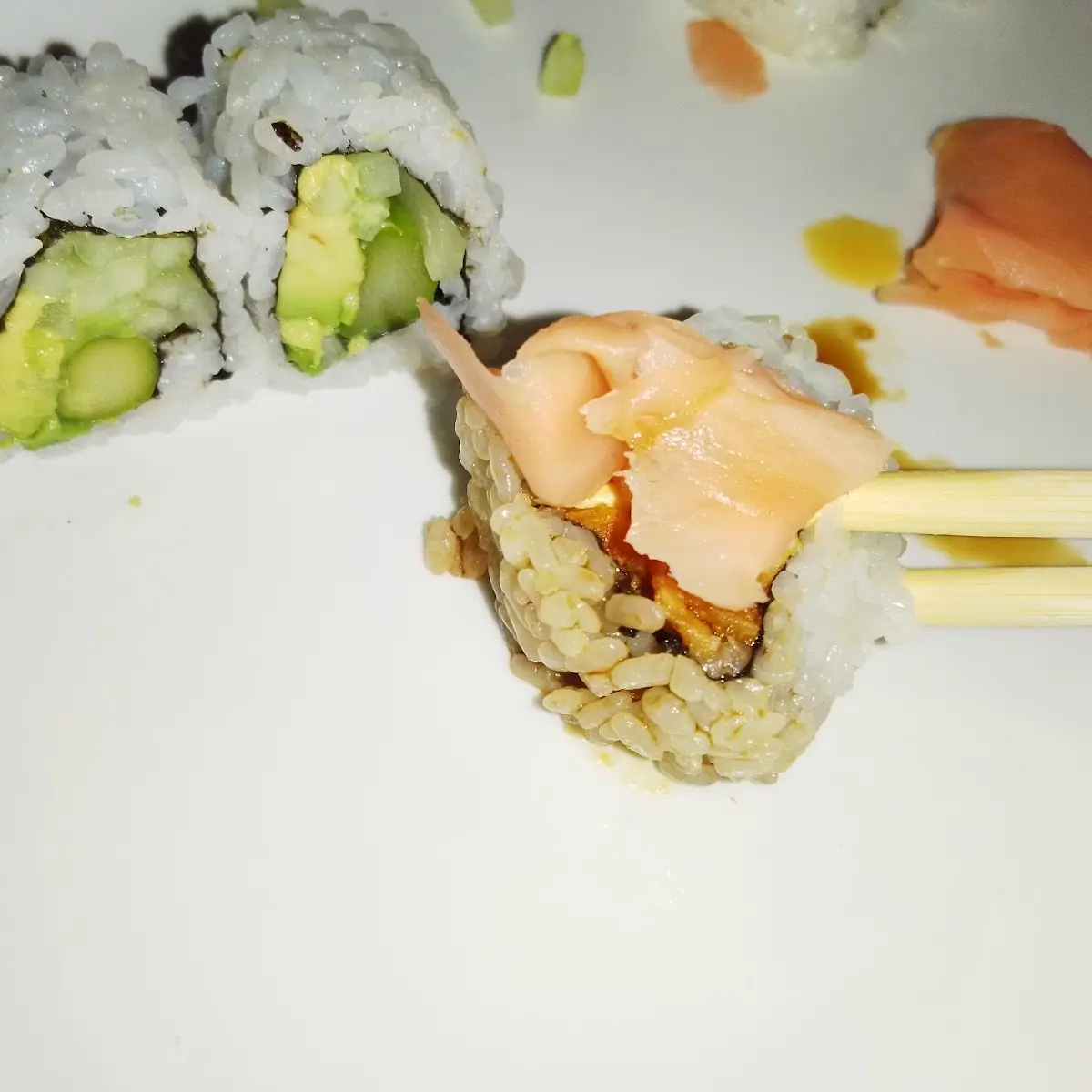 Vegetable Sushi Avocado Sushi & Sweet Potato Roll