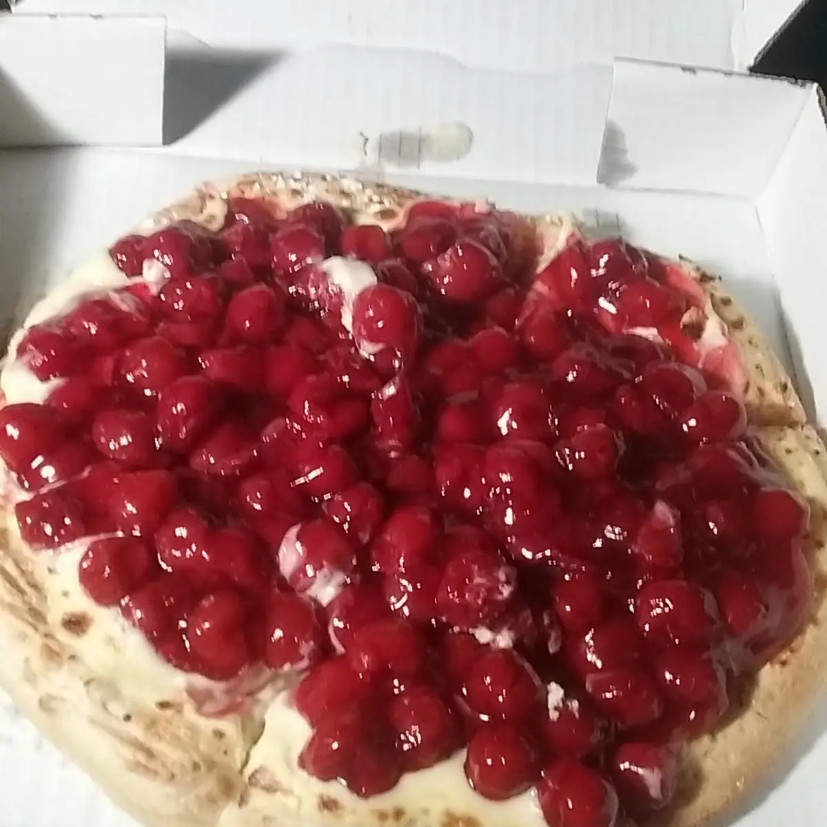 Cherry Cheesecake Pizza
