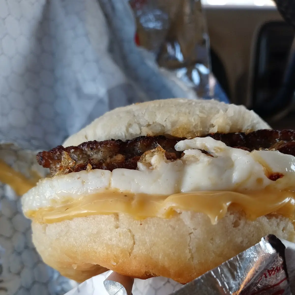 Sausage Egg Biscuit with Cheese