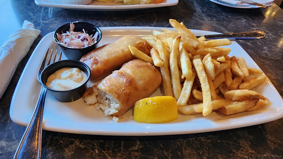 Fish and Chips and Dips, Piper Arms Whitby