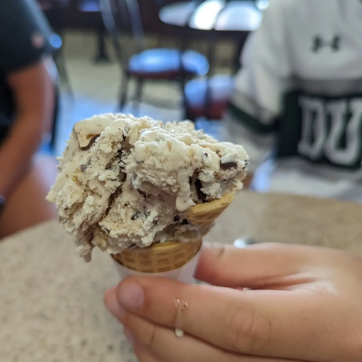 Cookies and Cream Ice Cream Cone