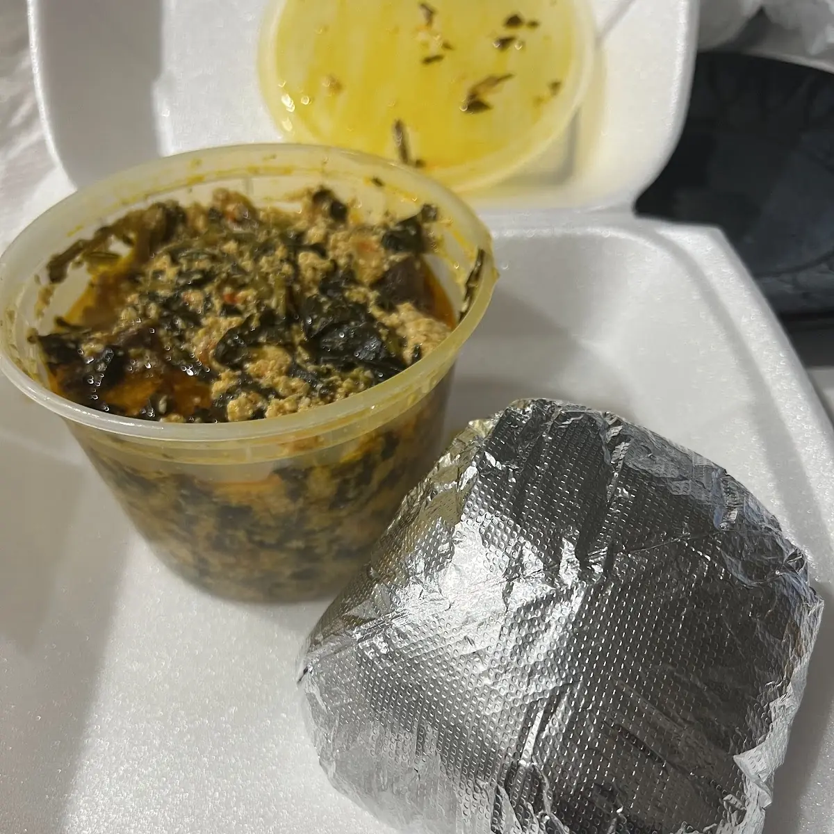 Egusi and Pounded Yam