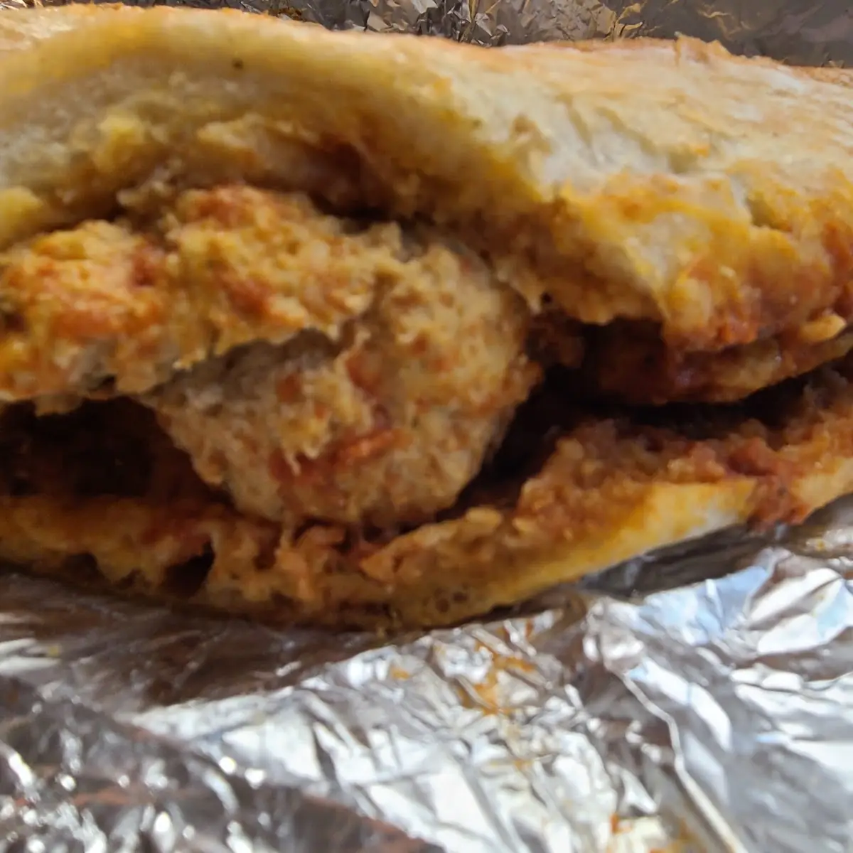 Meatball Parmigiana Sandwich