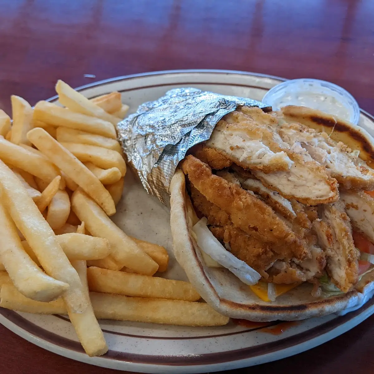 Chicken Strip Pita