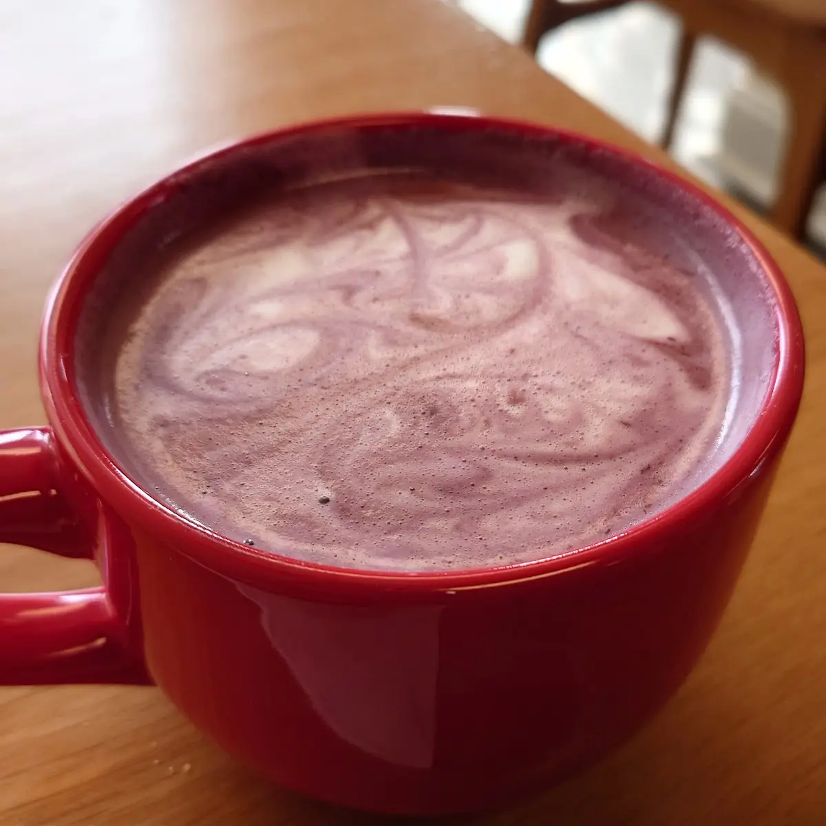 Ube Velvet with Almond Milk