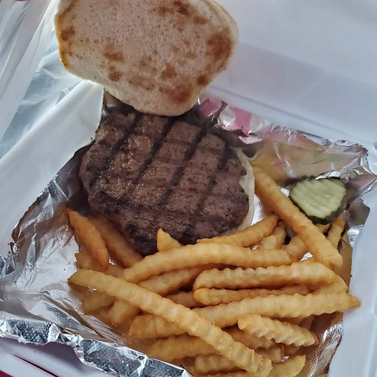Hamburger and Fries