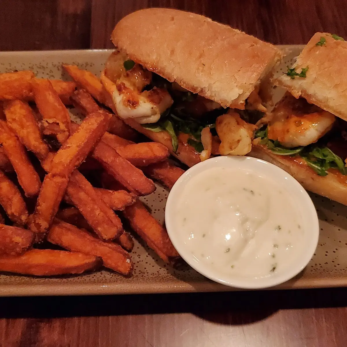 Shrimp PO'Boy Sandwich