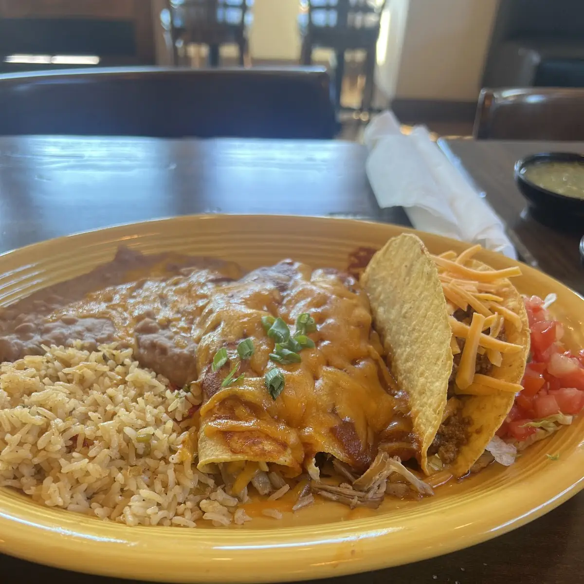Rice Beans Enchiladas