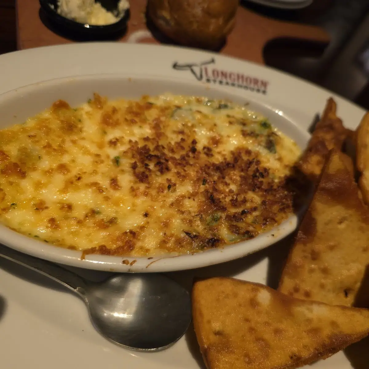 Parmesan Crusted Spinach Dip
