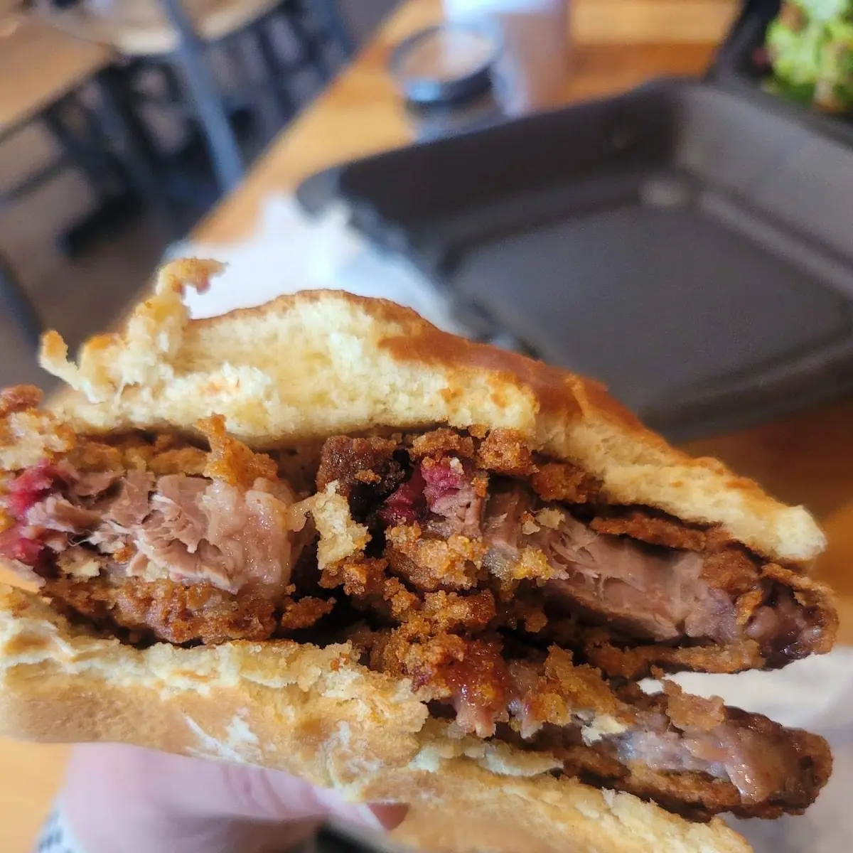 Southern-Style Fried Brisket Sandwich