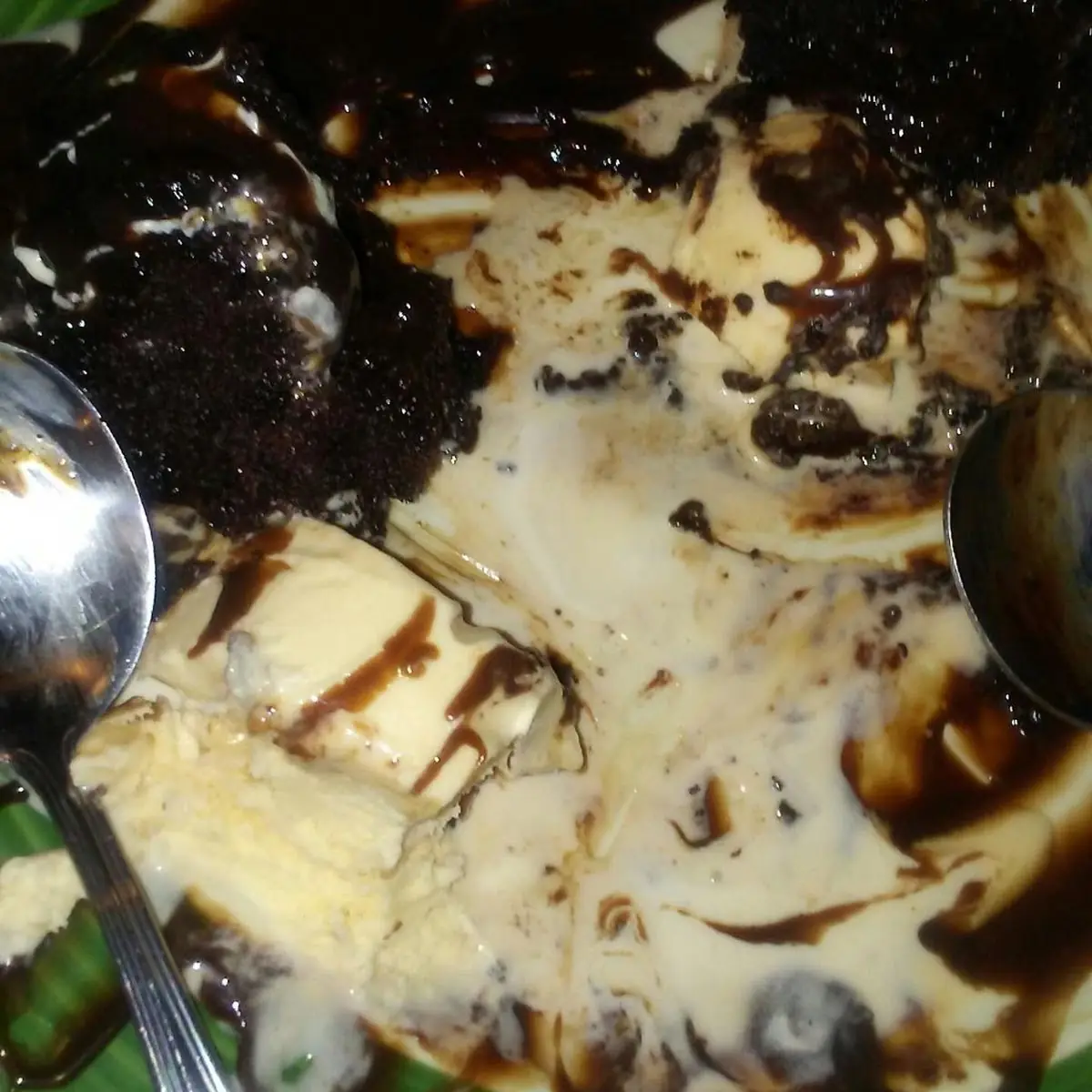 Chocolate Lava Cake and Ice Cream